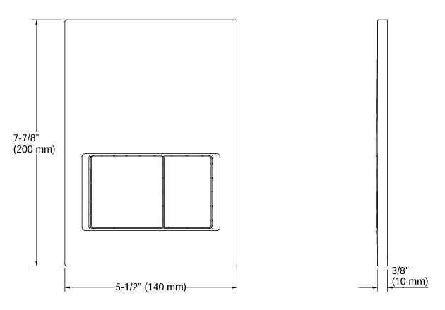 SFT PRS F.PLATE FOR 31538IN-NA PNEUMATIC - KOHLER PREMIUM -  ( POLISHED CHROME - PREMIUM - 0x15 mm - 0inchX0.6inch )