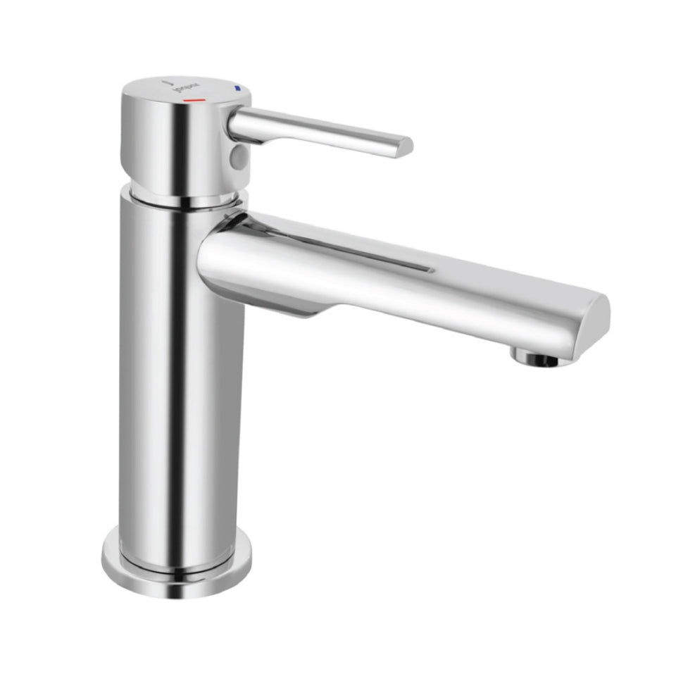 SINGLE LEVER BASIN MIXER WITHOUT POPUP W/PIPES - JAQUAR FAUCETS -  ( CHROME - FLORENTINE PRIME - 0x15 mm - 0inchX0.5inch )