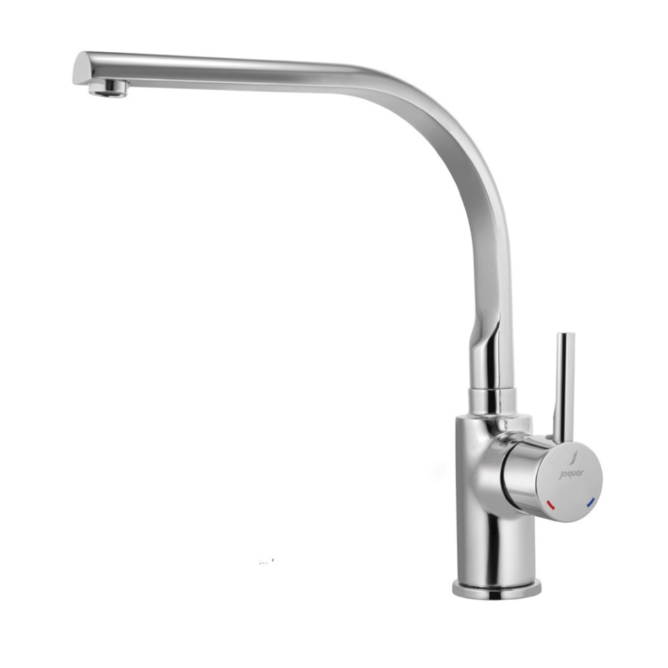 SIDE SINGLE LEVER SINK MIXER WITH SWINGING SPOUT (TABLE MOUNTED) - JAQUAR FAUCETS -  ( CHROME - FLORENTINE PRIME - 0x15 mm - 0inchX0.5inch )