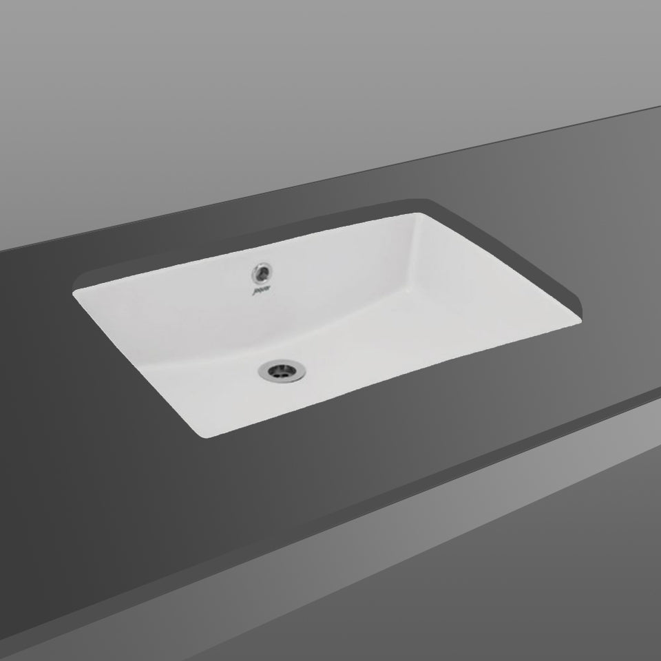 WASH BASIN UNDER COUNTER - JAQUAR SWARE -  ( WHITE - FONTE - 605x410 mm - 24inchX16inch )