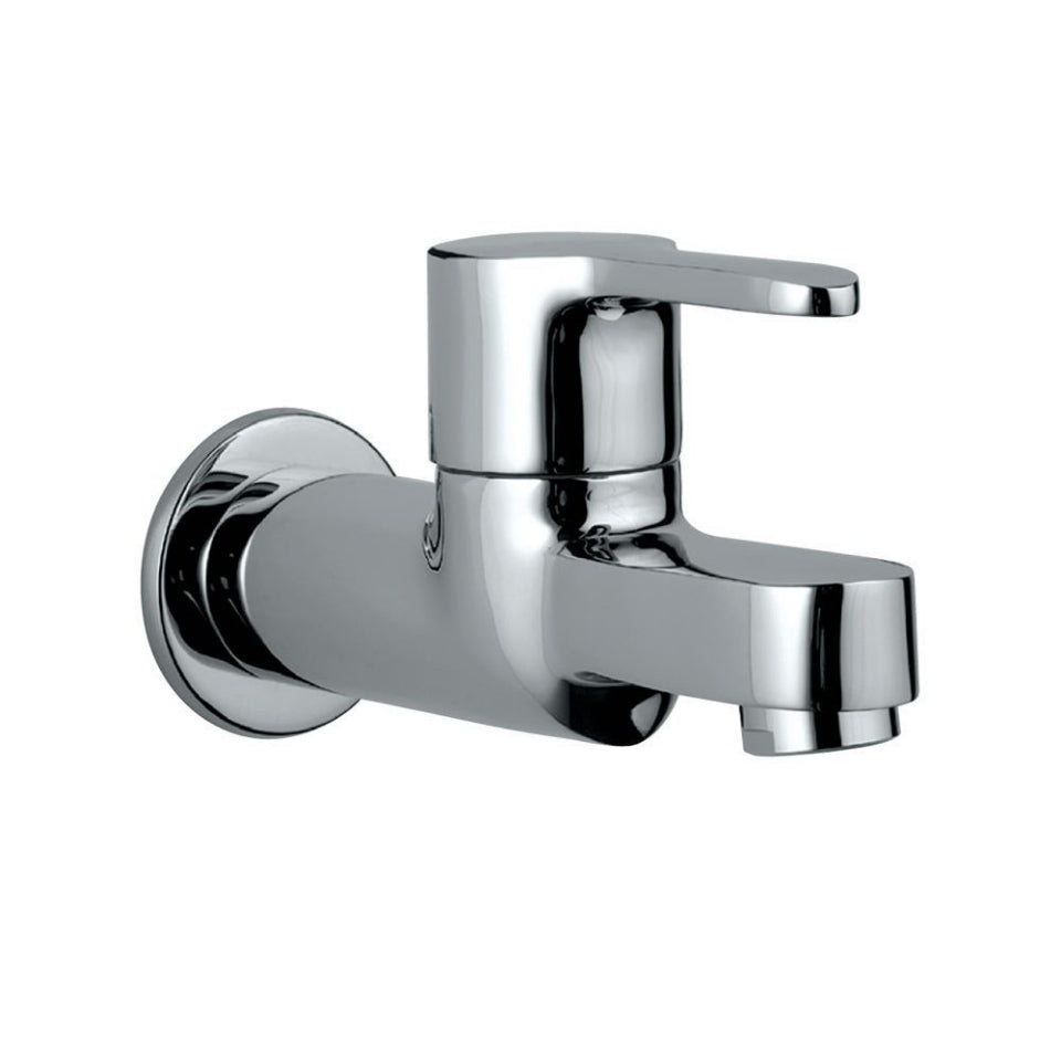 BIB COCK WITH FLANGE - JAQUAR FAUCETS -  ( CHROME - FUSION - 0x15 mm - 0inchX0.5inch )