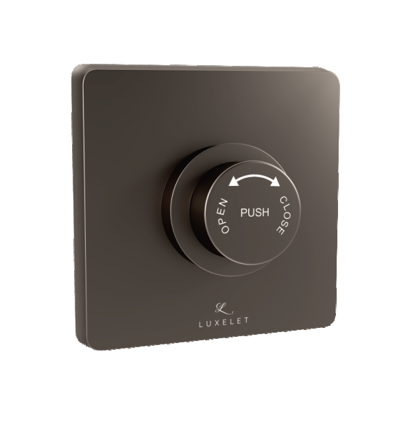 EXPOSED PART FOR 32MM DUAL FLUSH VALVE - LUXELET - ( BLACK GRAPHITE - FLUSH VALVE - 0x32 mm - 0inchX1.28inch )