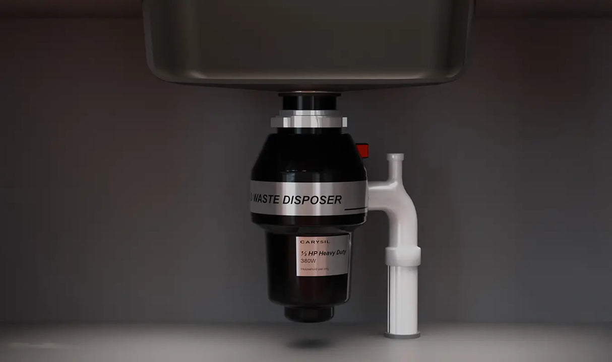 FOOD WASTE DISPOSER STANDARD 1/2HP 860ML - CARYSIL - ( BLACK - ACCESSORIES - 0x0 mm - 0inchX0inch )