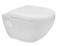 WALL HUNG EWC W/SEAT COVER - GLOCERA SWARE - ( STAR WHITE - GARNET - 0x0 mm - 0inchx0inch )
