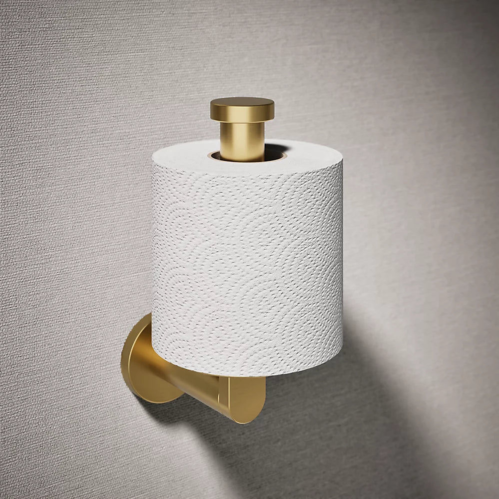COMPOSED VERTICAL TISSUE HOLDER - KOHLER LUXURY - ( VIBRANT BRUSHED MODERNE BRASS - LUXURY - 0x15 mm - 0inchX0.5inch )