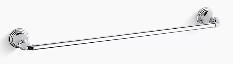 DEVONSHIRE TOWEL BAR - KOHLER PREMIUM - ( POLISHED CHROME - PREMIUM - 0x600 mm - 0inchX24inch )