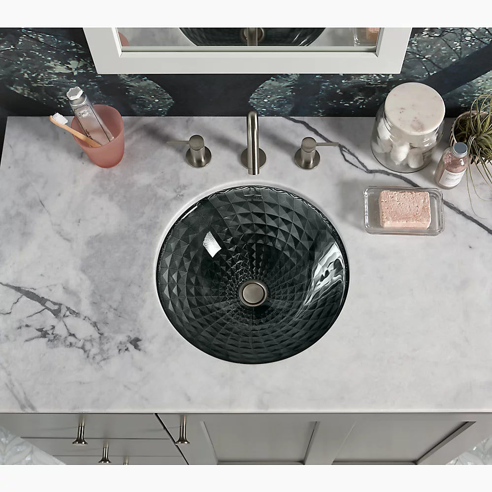 KALLOS UNDERCOUNTER GLASS LAV - KOHLER LUXURY - ( ICE - LUXURY - 0x15 mm - 0inchX0.5inch )