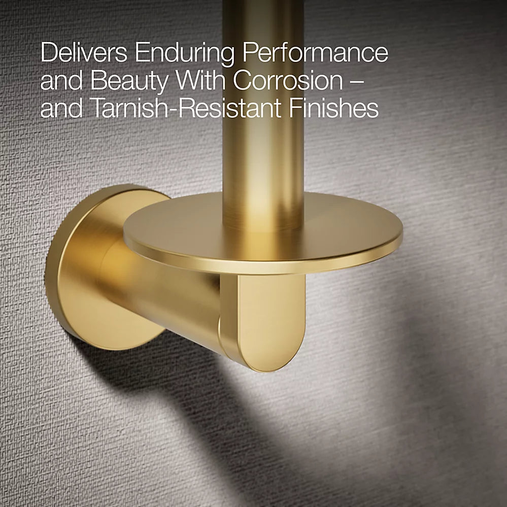 COMPOSED VERTICAL TISSUE HOLDER - KOHLER LUXURY - ( VIBRANT BRUSHED MODERNE BRASS - LUXURY - 0x15 mm - 0inchX0.5inch )