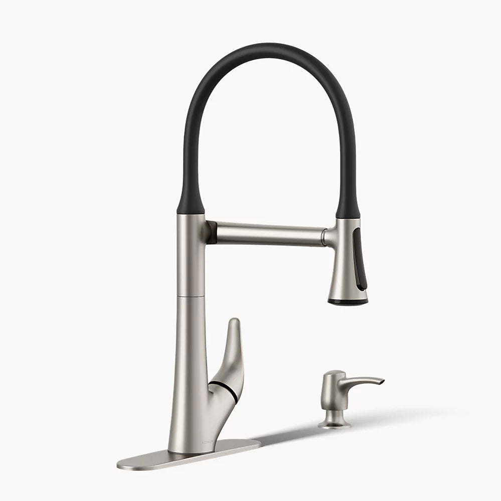 ARISE PULL-DOWN KITCHEN SINK FAUCET WITH TWO-FUNCTION SPRAYHEAD - KOHLER PREMIUM - ( VIBRANT STAINLESS - PREMIUM - 0x0 mm - 0inchX0inch )