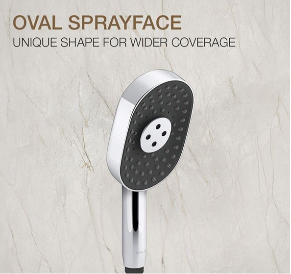 STATEMENT MULTIFLOW OBLONG HAND SHOWER 9.5LP - KOHLER PREMIUM - ( POLISHED CHROME - PREMIUM - 0x0 mm - 0inchX0inch )
