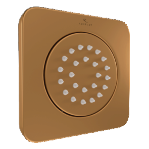 BODY SHOWER SQUARE CONC+EXPOSED SET - LUXELET - ( BRUSHED BRONZE - HYDRA 100 - 20x100 mm - 0.8inchX4inch )