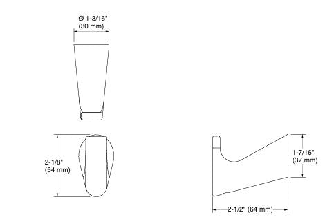 ACCENT-SINGLE ROBE HOOK - KOHLER PREMIUM -  ( BRUSHED NICKEL - PREMIUM - 0x0 mm - 0inchx0inch )