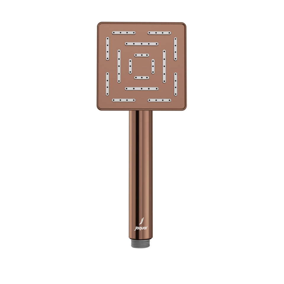 MAZE HAND SHOWER SQUARE SHAPE - JAQUAR FAUCETS - ( BLUSH GOLD PVD - HAND SHOWER - 95x95 mm - 3.8inchX3.8inch )