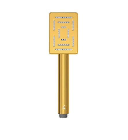 MAZE HAND SHOWER 65X95MM RECTANGULAR - ARTIZE FAUCET -  ( GOLD BRIGHT PVD - HAND SHOWER - 0x15 mm - 0inchX0.5inch )
