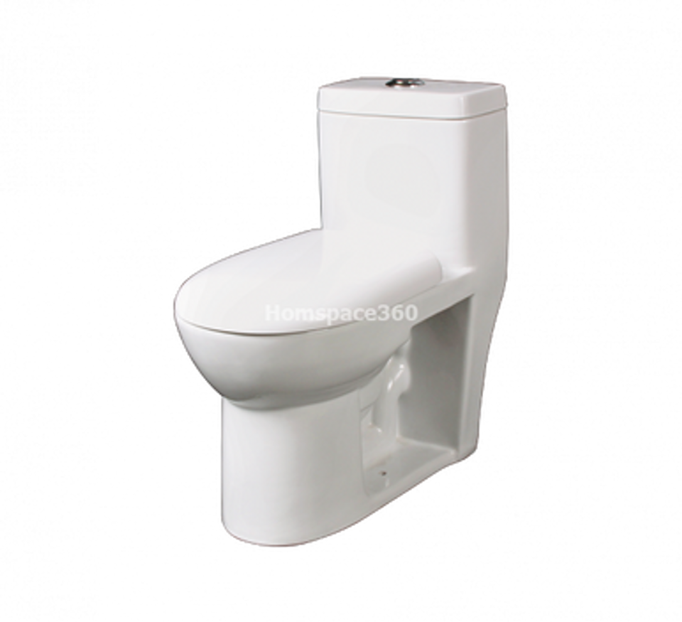 (PRUN) E.W.C VEGA ONE-PIECE S-TRAP 300MM - HINDWARE - ( STAR WHITE - ITALIAN - 0x0 mm - 0inchx0inch )