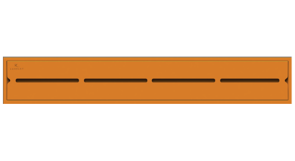 CHANNEL DRAINER SIDE HOLE - LUXELET - ( ORANGE - CHANNEL DRAINER - 600x100 mm - 24inchX4inch )