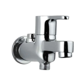2 WAY BIB COCK WITH WALL FLANGE - JAQUAR FAUCETS - ( BLACK MATT - FUSION - 0x0 mm - 0inchx0inch )