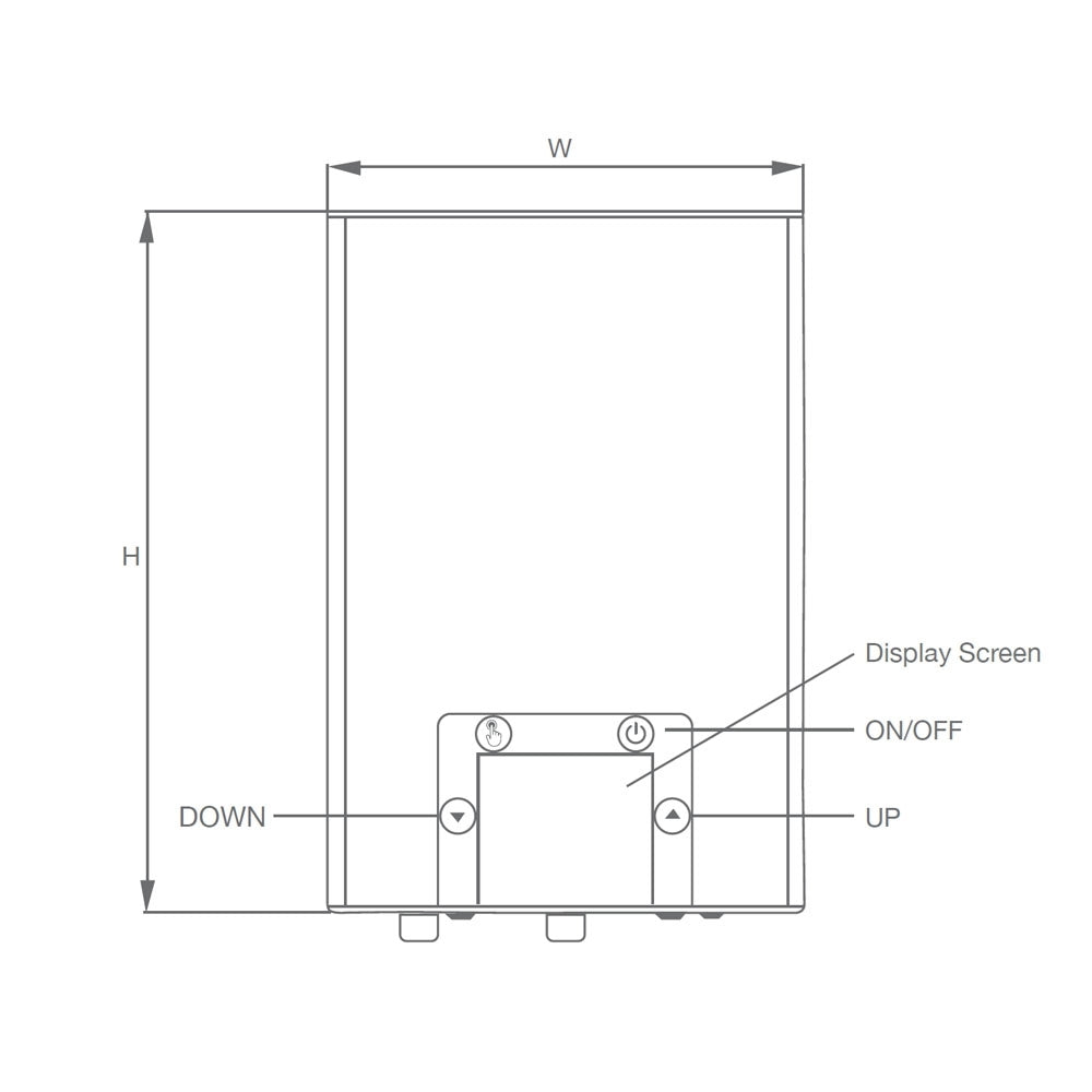 INSTANT PRIME WATER HEATER 09KW(3.PHASE) - JAQUAR GEYSERS -  ( GREY - INSTANT PRIME - 	385 X 260 X 90mm - 15.4inchX10.4inchX3.6inch )