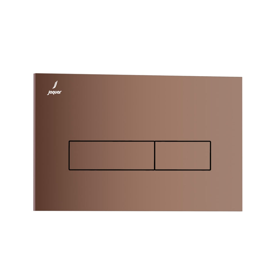 CONTROL PLATE KUBIX - JAQUAR CISTERN -  ( BLUSH GOLD PVD - KUBIX - 240x155 mm - 9.6inchx6.2inch )