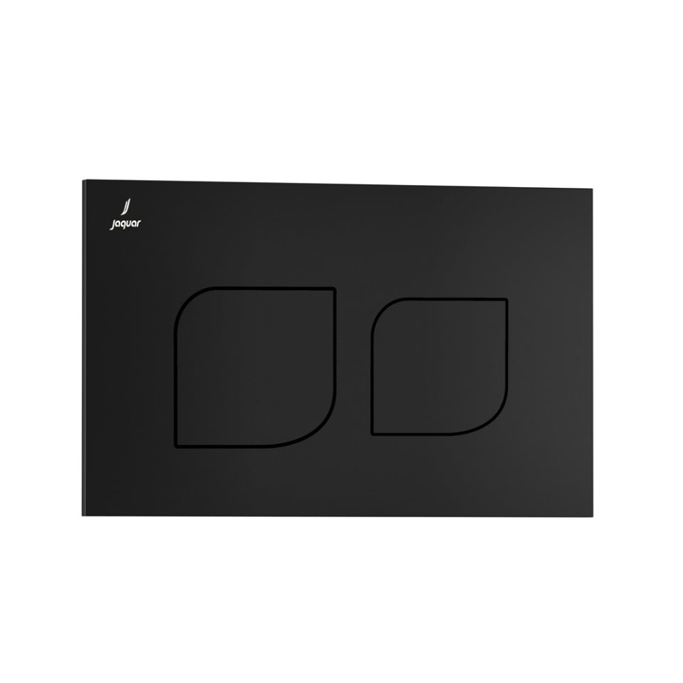 CONTROL PLATE - JAQUAR CISTERN -  ( BLACK MATT - ALIVE - 240x155 mm - 9.6inchx6.2inch )