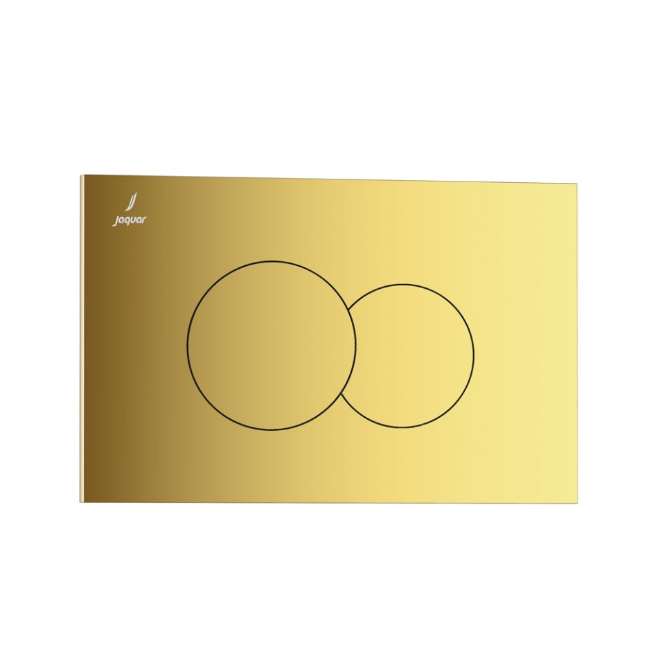 CONTROL PLATE - JAQUAR CISTERN -  ( GOLD BRIGHT PVD - OPAL - 236x152 mm - 9.44inchx6.08inch )