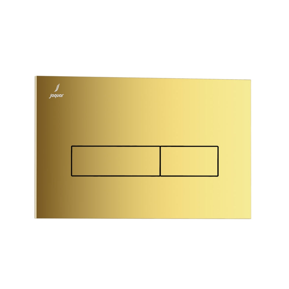 CONTROL PLATE - JAQUAR CISTERN -  ( GOLD BRIGHT PVD - KUBIX - 236x152 mm - 9.44inchx6.08inch )