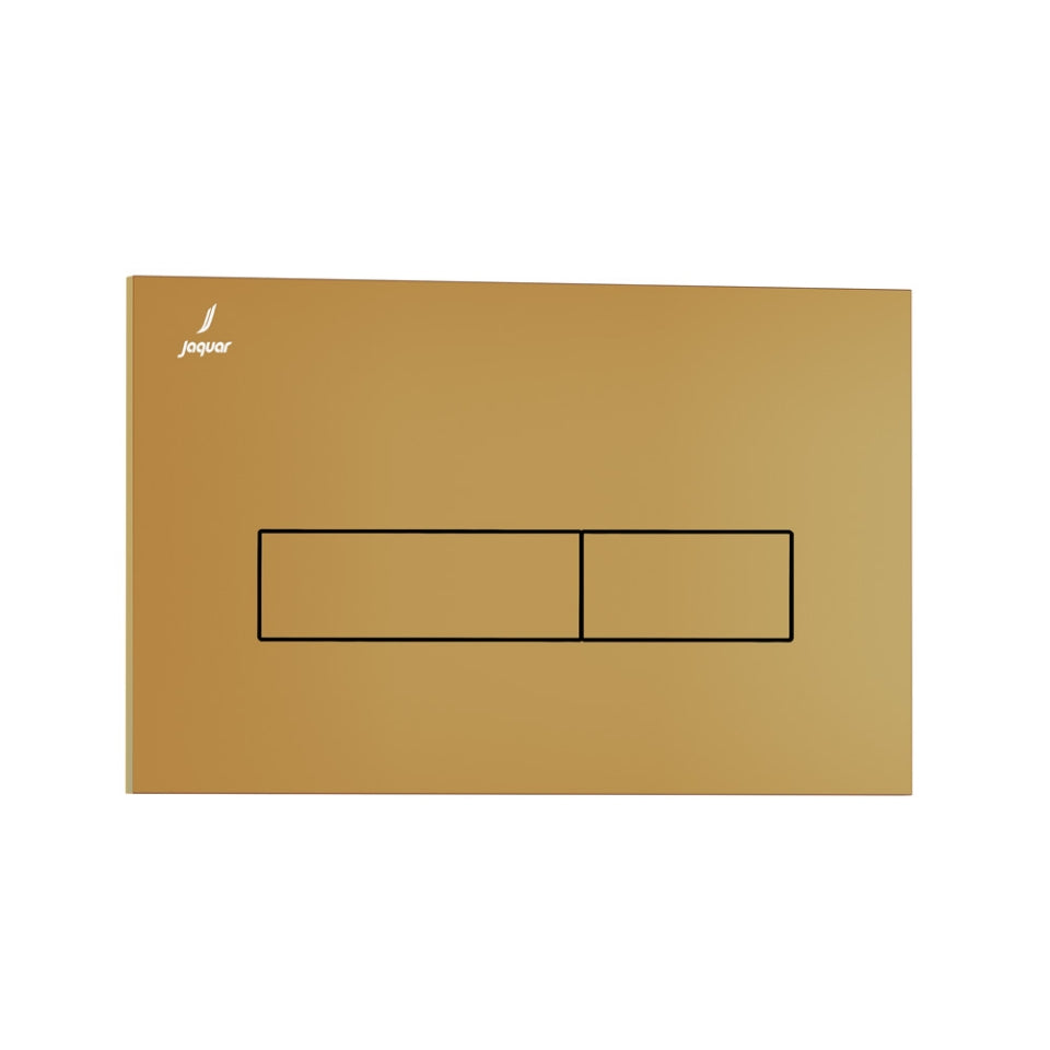 CONTROL PLATE - JAQUAR CISTERN -  ( GOLD MATT PVD - KUBIX - 240x155 mm - 9.6inchx6.2inch )