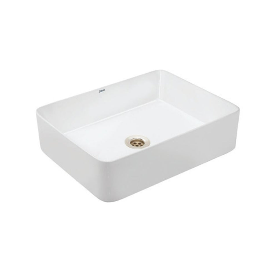 TABLE TOP BASIN - JAQUAR SWARE - ( WHITE - JDS - 530x420 mm - 21inchX17inch )