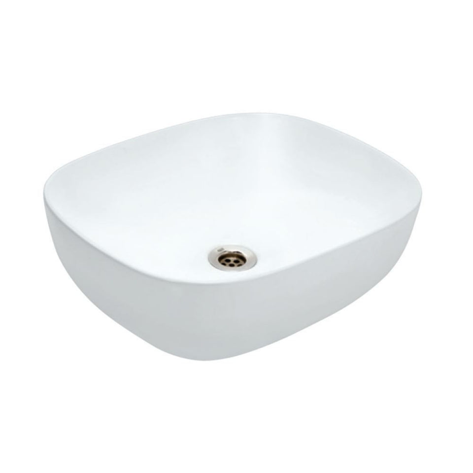 TABLE TOP BASIN - JAQUAR SWARE - (WHITE - JDR - 495x395 mm - 19.8inchX15.8inch)