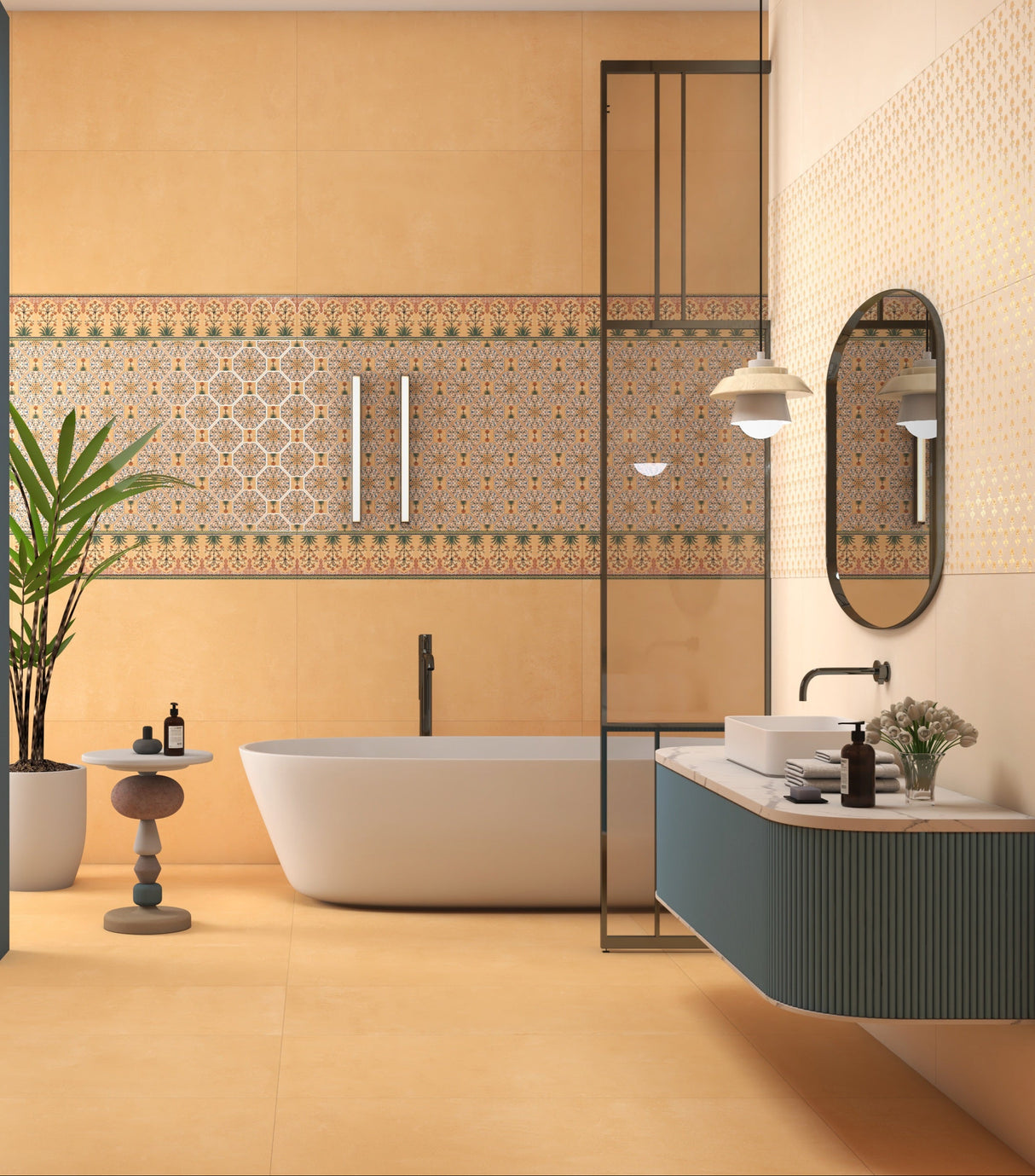 JURASIC DK - INDIAN TILES - ( - CRIST DECOR - 1200x600 mm - 48inchX24inch)