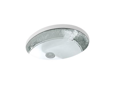 LAUREATE CAXTON UNDER COUNTER LAVATORY, PLATINUM - KOHLER LUXURY - ( LAUREATE-PLATINUM - LUXURY - 536x438 mm - 21.44inchX17.52inch )