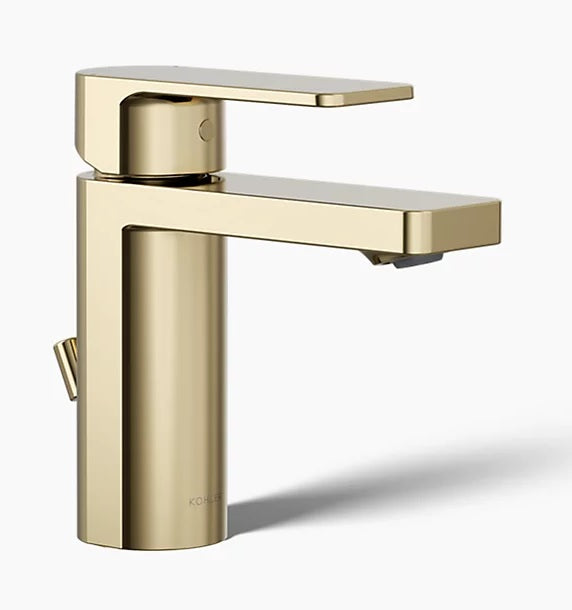 S/L BASIN MIXER W/O DRAIN&PIPES - KOHLER PREMIUM -  ( FRENCH GOLD - PREMIUM - 0x15 mm - 0inchX0.5inch )
