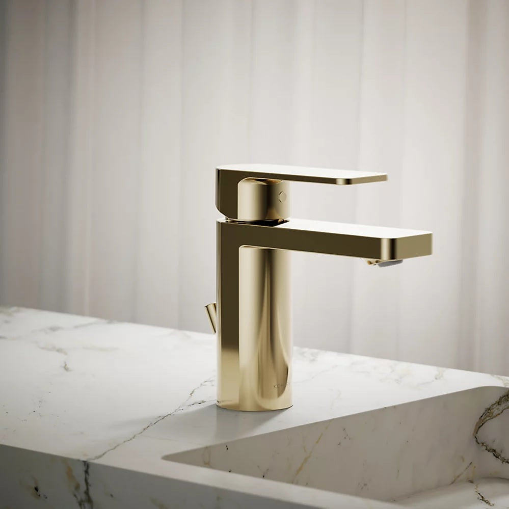 S/L BASIN MIXER W/O DRAIN&PIPES - KOHLER PREMIUM -  ( FRENCH GOLD - PREMIUM - 0x15 mm - 0inchX0.5inch )