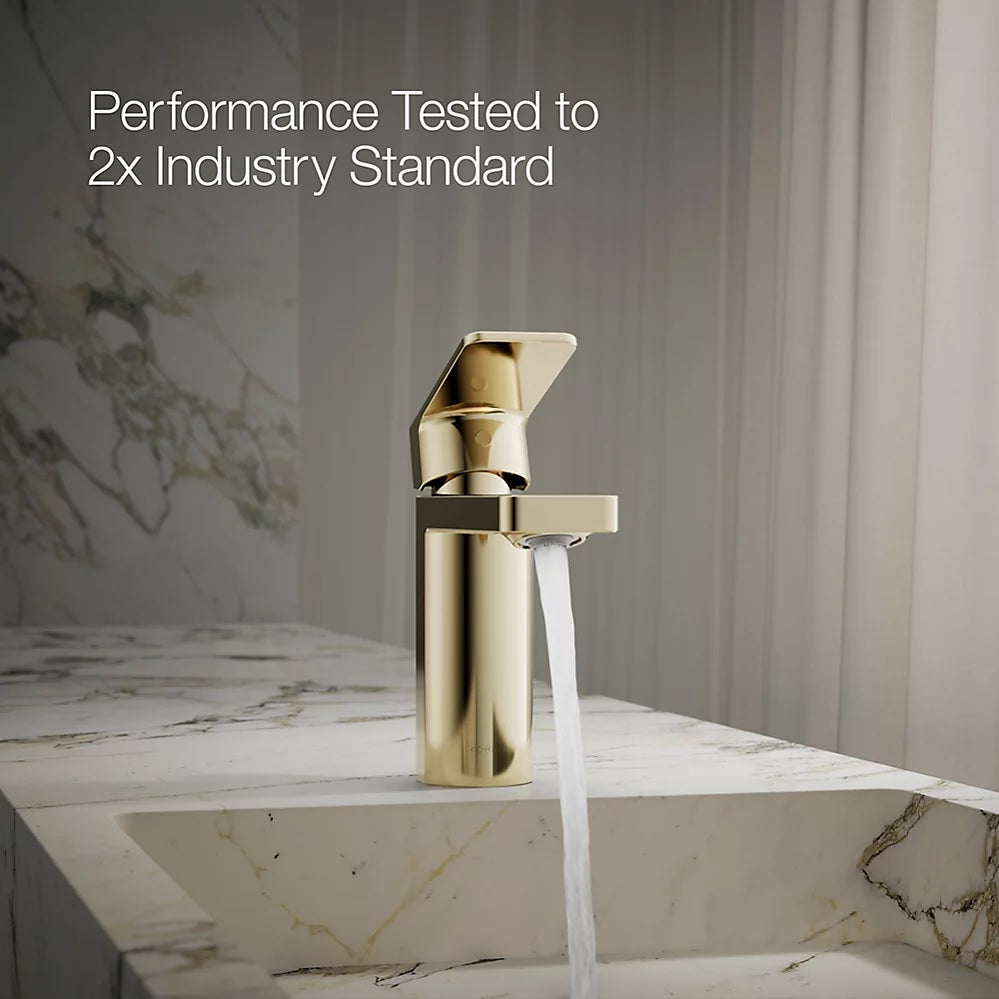 S/L BASIN MIXER W/O DRAIN&PIPES - KOHLER PREMIUM -  ( FRENCH GOLD - PREMIUM - 0x15 mm - 0inchX0.5inch )