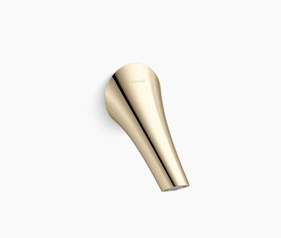 VIVE BATH SPOUT W/O DIVERTER - KOHLER PREMIUM -  ( FRENCH GOLD - PREMIUM - 0x15 mm - 0inchX0.5inch )
