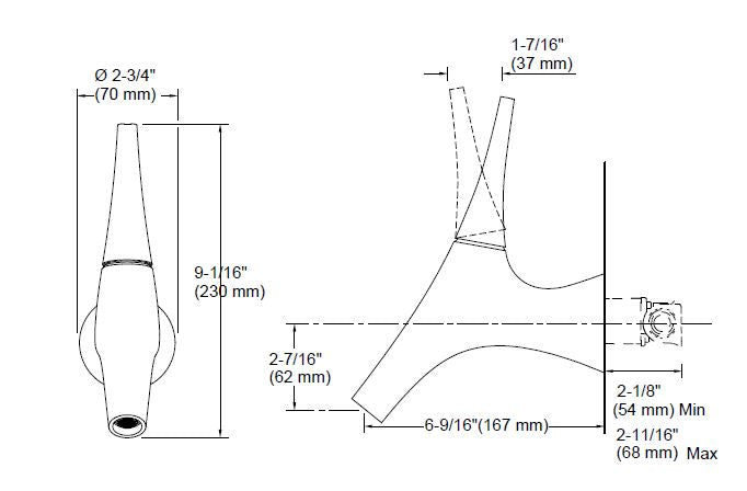 VIVE SC MONOBLOCK WM LAV FAUCET W/VALVE - KOHLER PREMIUM -  ( BLACK MATT - PREMIUM - 0x15 mm - 0inchX0.5inch )
