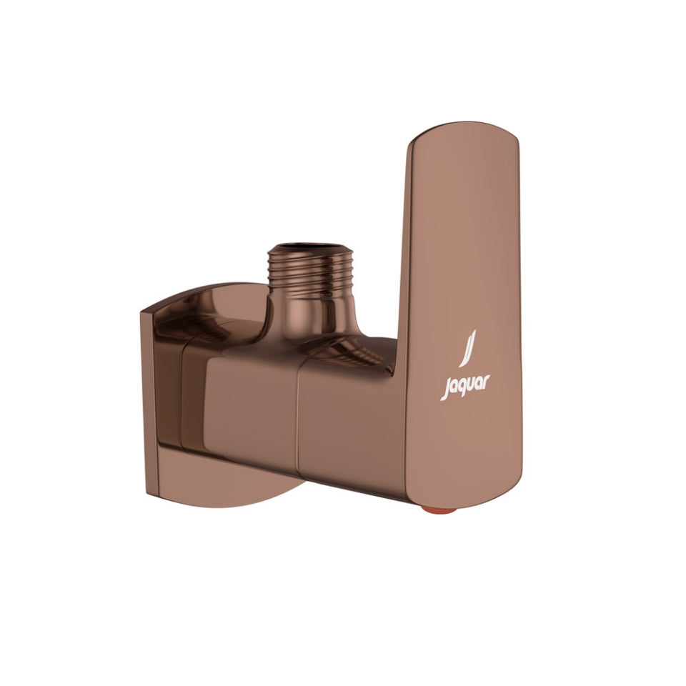 ANGULAR STOP COCK WITH WALL FLANGE - JAQUAR FAUCETS -  ( BLUSH GOLD PVD - KUBIX PRIME - 0x15 mm - 0inchX0.5inch )