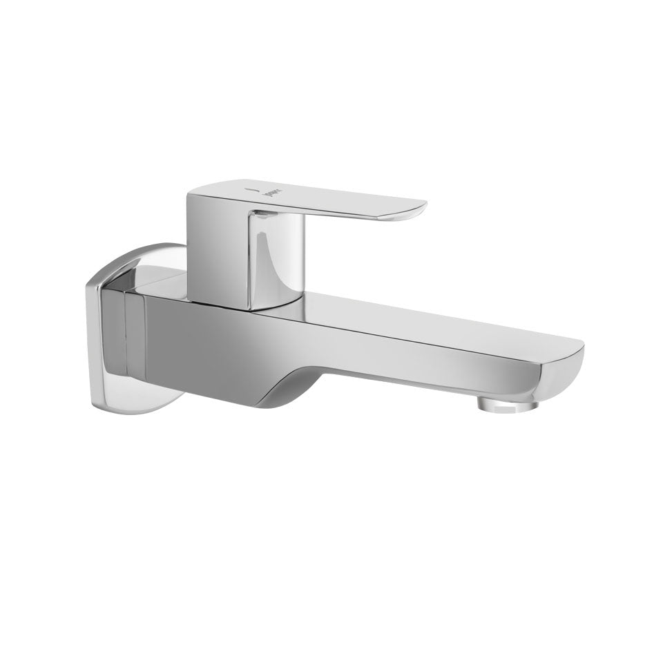 BIB COCK WITH FLANGE - JAQUAR FAUCETS -  ( CHROME - KUBIX PRIME - 0x15 mm - 0inchX0.5inch )