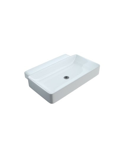 (PRUN)WASH BASIN WALL HUNG W/ACC - ARTIZE SWARE -  ( WHITE - LE BLANC - 690x490 mm - 27.5inchX19.6inch )