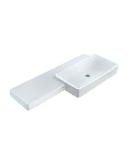 WASH BASIN WALL HUNG - ARTIZE SWARE -  ( WHITE - LE BLANC - 1150x500 mm - 46inchX20inch )