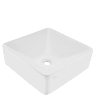 THIN RIM TABLE TOP BASIN - ARTIZE SWARE - ( WHITE - LE BLANC - 420x420 mm - 16.8inchX16.8inch )