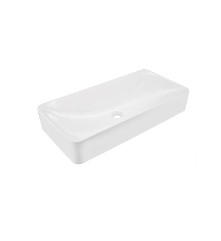 THIN RIM TABLE TOP BASIN - ARTIZE SWARE - ( WHITE - LE BLANC - 800x400 mm - 32inchX16inch )