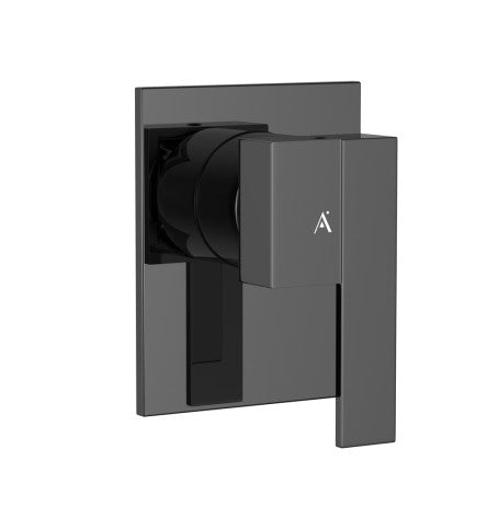CONCEALED STOP COCK WITH ADJUSTABLE WALL FLANGE - ARTIZE FAUCET - ( BLACK CHROME - LE BLANC - 0x15 mm - 0inchX0.5inch )