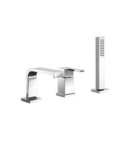 3HOLE S/L B/TUB MXR W/HAND SHWR&SPT - ARTIZE FAUCET -  ( CHROME - LE BLANC - 0x15 mm - 0inchX0.5inch )