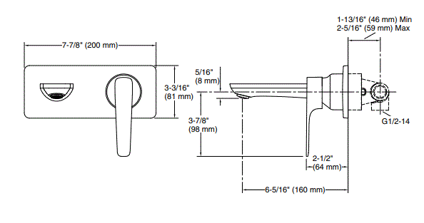 ALEO+--W/M LAV FAUCER TRIM+CONC.VALVE - KOHLER PREMIUM - ( ROSE GOLD - PREMIUM - 0x15 mm - 0inchX0.6inch )