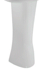 FULL PEDESTAL FOR 38801 - JAQUAR SWARE - ( WHITE - LYRIC - 0x0 mm - 0inchX0inch )