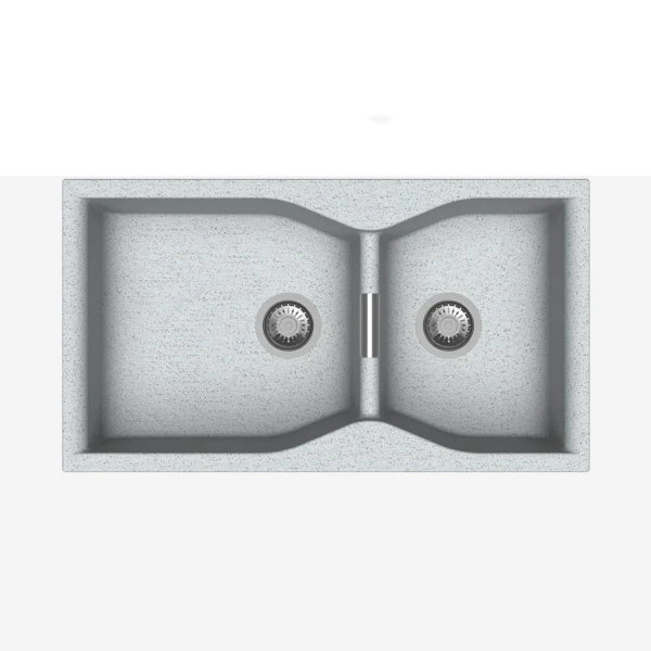QUARTZ 2.0 BOWL W/O DRAIN BOARD (DEPTH 9INCH) - CARYSIL -  ( GRANITE CRATER - LARGO - 900x500 mm - 36inchX20inch )