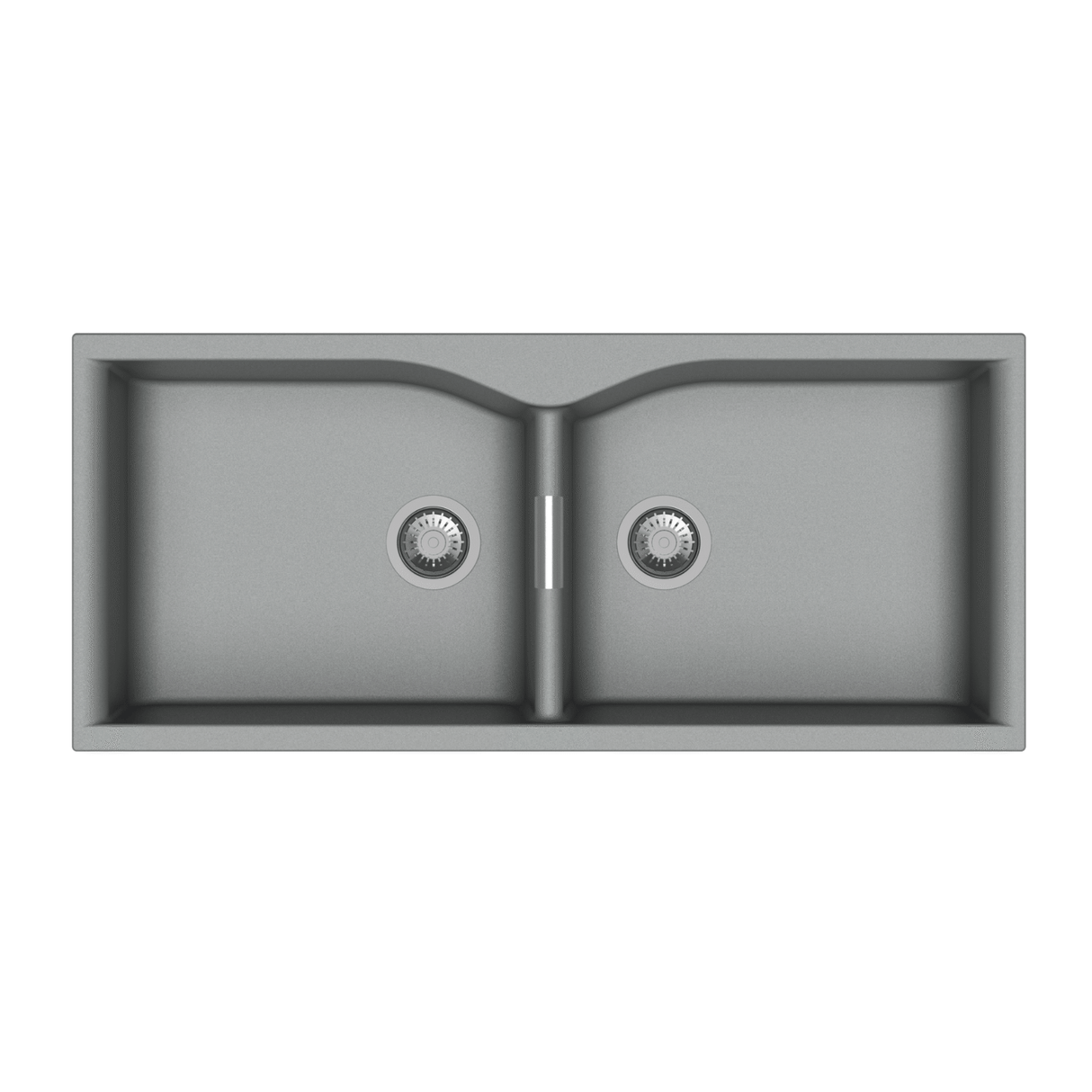QUARTZ 2.0 BOWL W/O DRAIN BOARD (DEPTH 9INCH) - CARYSIL -  ( GRANITE METALLIC CROMA - LARGO - 1140x500 mm - 45inchX20inch )