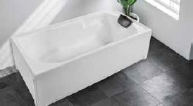 BATH TUB GP ACRYLIC (HT-444MM) - OYSTER - ( WHITE - MAXIMUS - 1800x900 mm - 72inchX36inch )