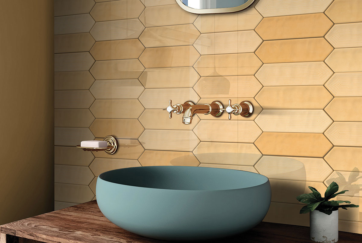 PICKET MALT DECOR - COLORTILE - ( - PICKET GLOSSY - 300x75 mm - 12inchX3inch )